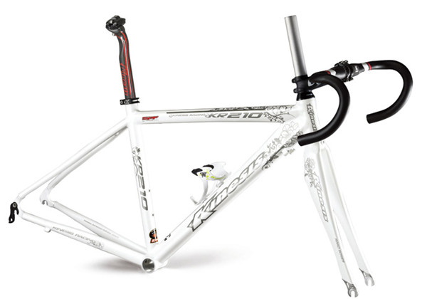 슈퍼라이트 알루미늄 자전거 프레임 레이디 에어로 로드 자전거 프레임 + 포크 세트 KR210L 여성 1.4kg 2